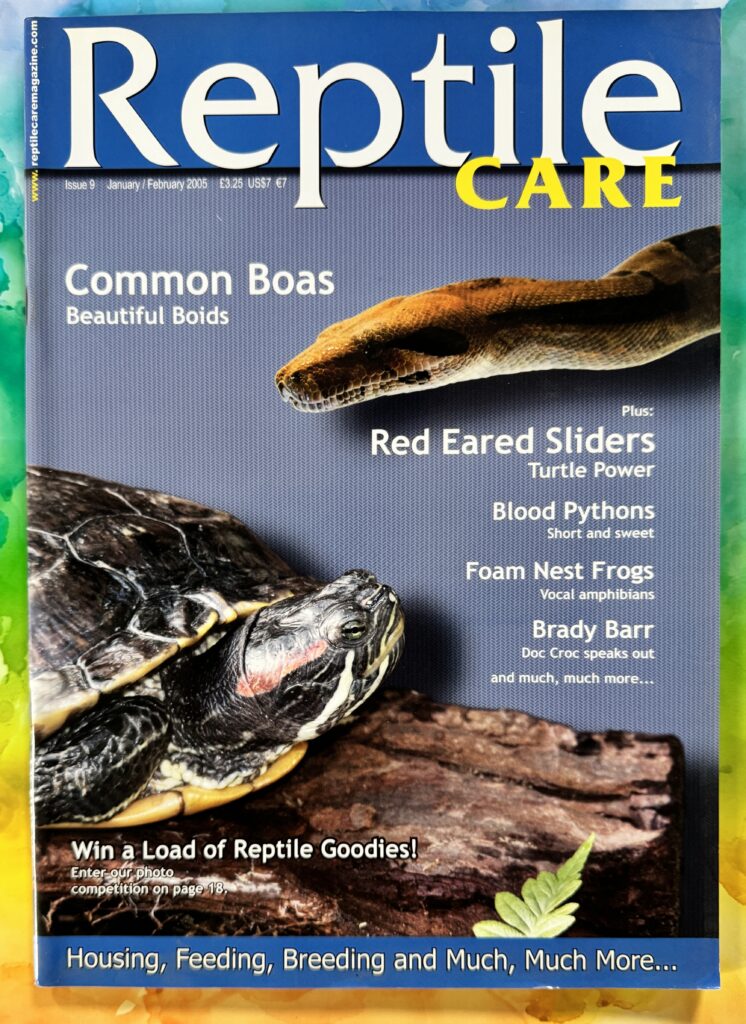 Reptile Care Mulberry Publications Ltd, Suite 209, 2nd Floor, Wellington House, Butt Road, Colchester, Essex CO3 3DA Publisher: Phillip Northcott Editor: Chris Brock