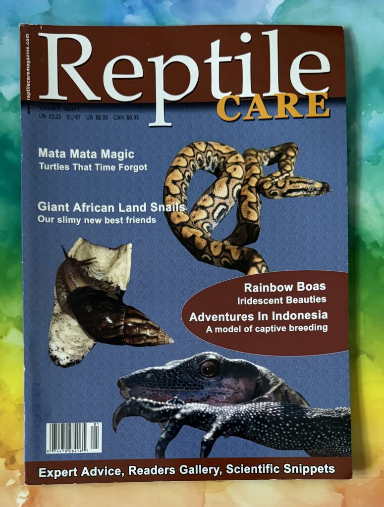 Reptile Care Mulberry Publications Ltd, Suite 209, 2nd Floor, Wellington House, Butt Road, Colchester, Essex CO3 3DA Publisher: Phillip Northcott Editor: Chris Brock